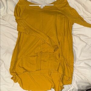 Vibrant Yellow Long Sleeve Top
